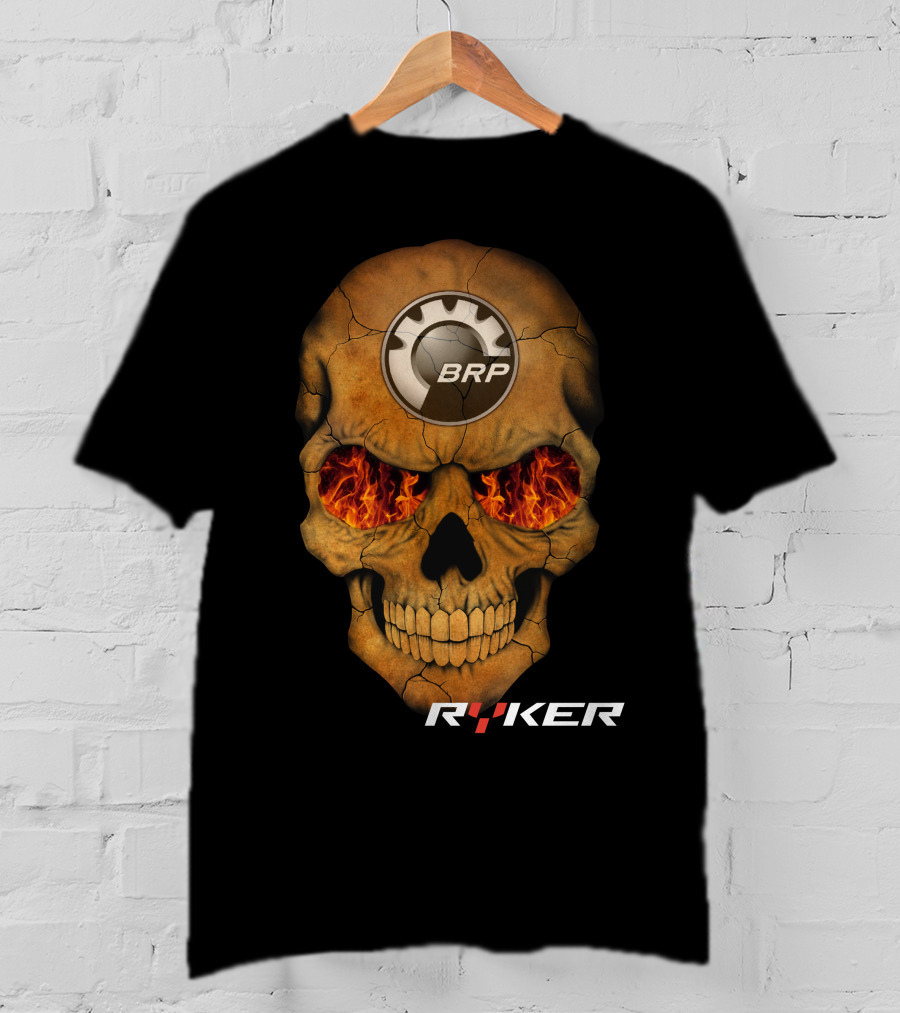 BRP Ryker Skull With Fiery Eyes T-Shirt