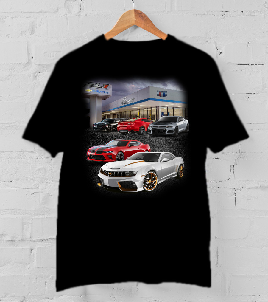 Chevrolet Camaro ZL1 Showroom Display With Multiple Models T-Shirt