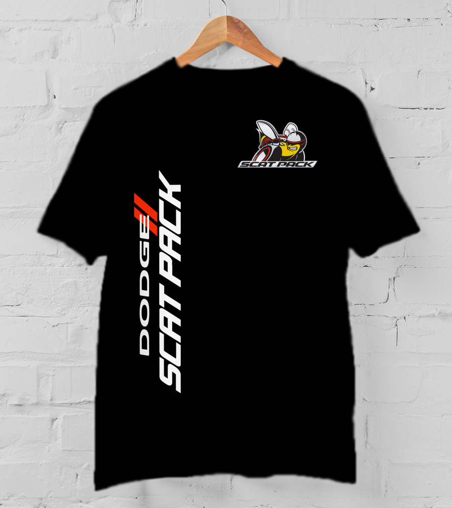 Dodge Scat Pack Logo With Bee Emblem T-Shirt