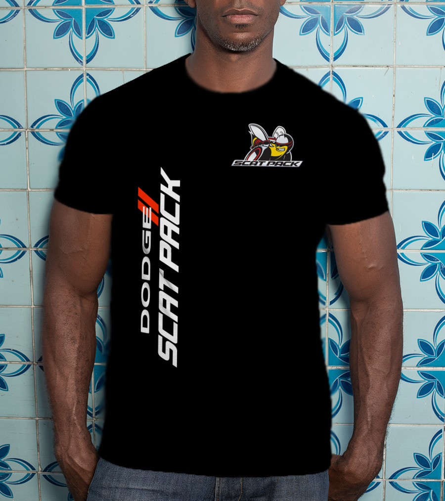 Dodge Scat Pack Logo With Bee Emblem T-Shirt