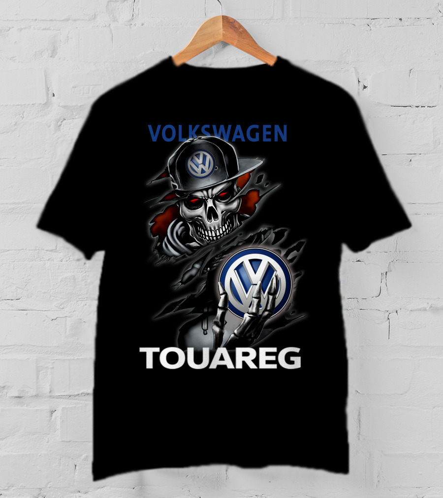 VOLKSWAGEN TOUAREG 05 Skull Logo Art Grim Reaper T-Shirt