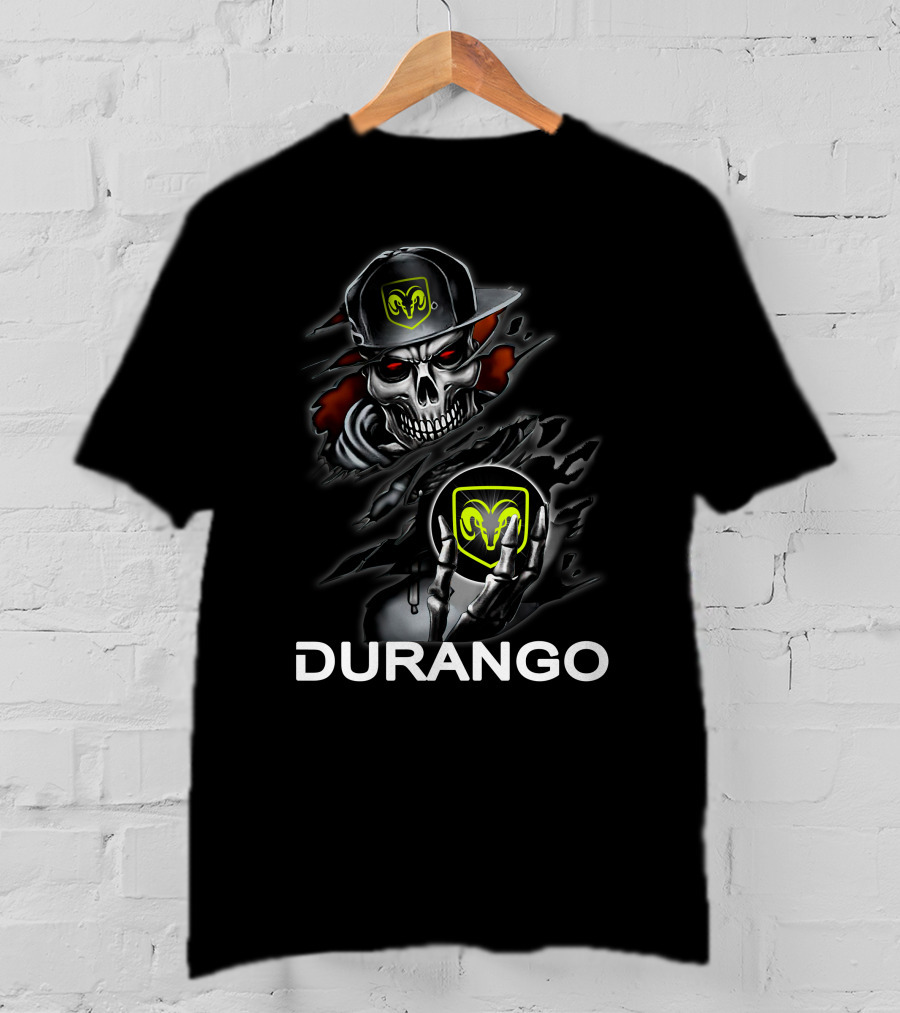 Durango Skull Skeleton Ram Logo Hat T-Shirt
