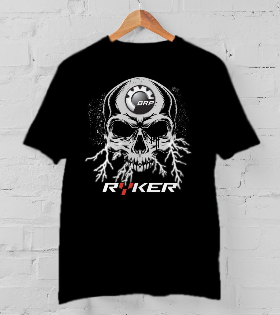 BRP Skull Ryker With Lightning Motif T-Shirt