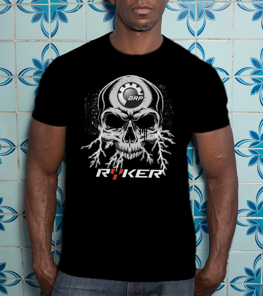 BRP Skull Ryker With Lightning Motif T-Shirt