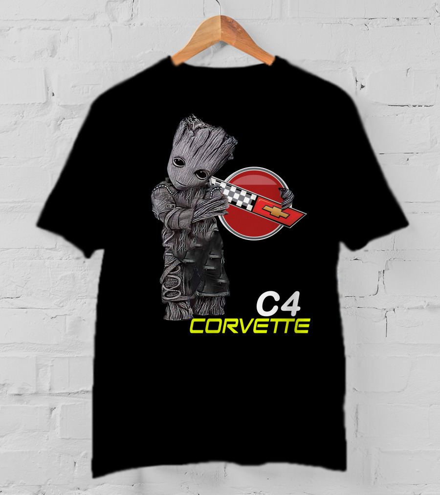 C4 Groot Corvette Chevrolet Racing T-Shirt