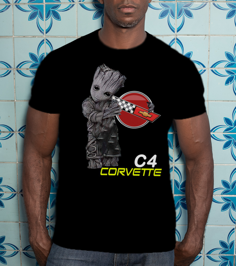 C4 Groot Corvette Chevrolet Racing T-Shirt