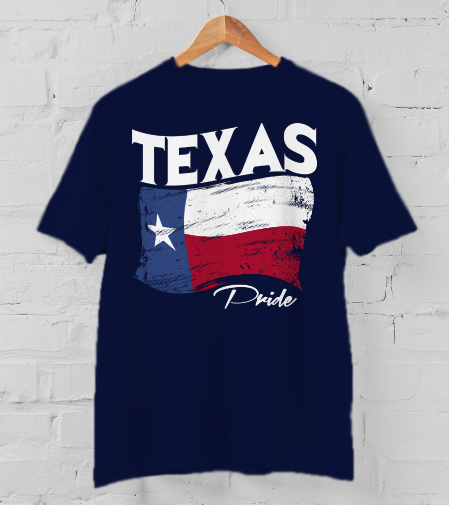 Texas Pride Lone Star Flag Bold Statement T-Shirt