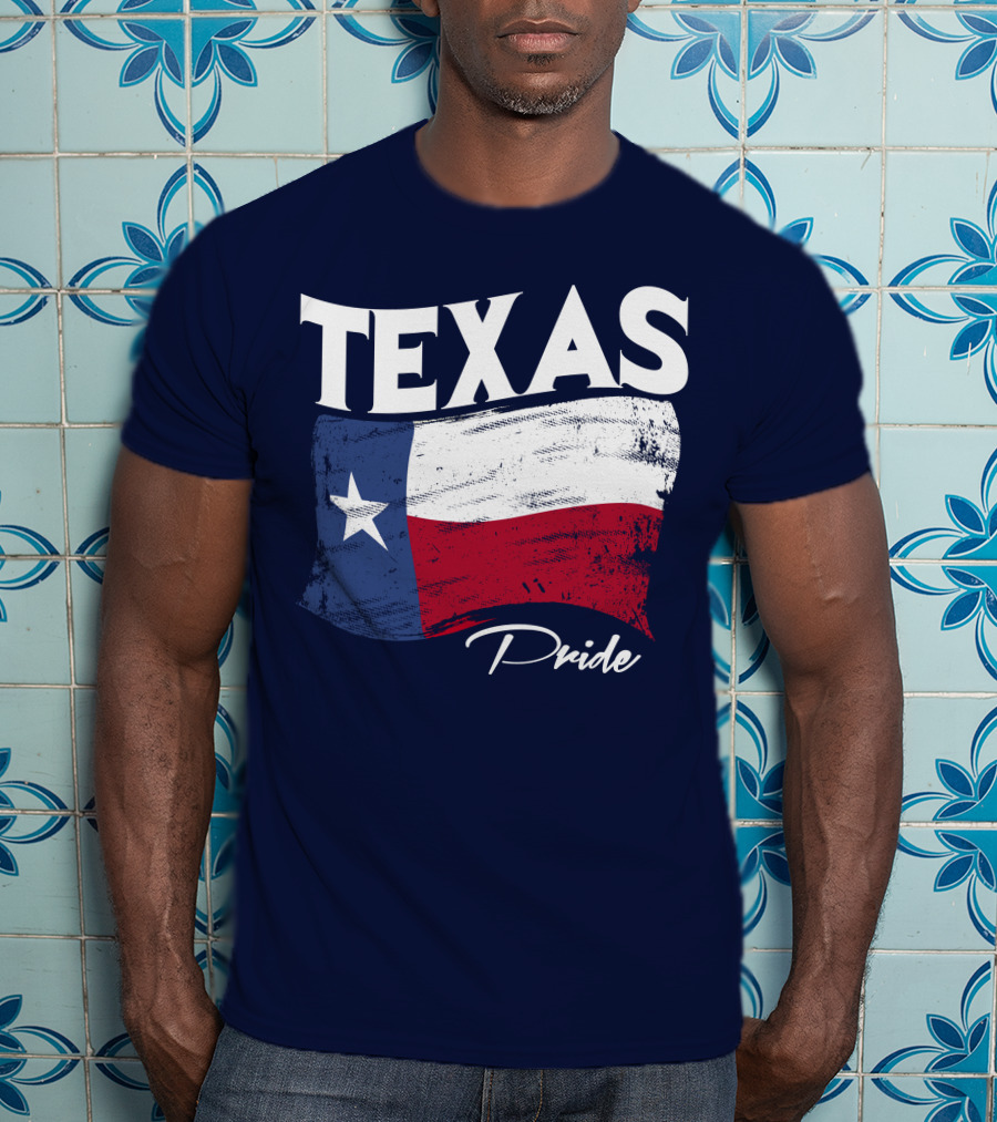 Texas Pride Lone Star Flag Bold Statement T-Shirt