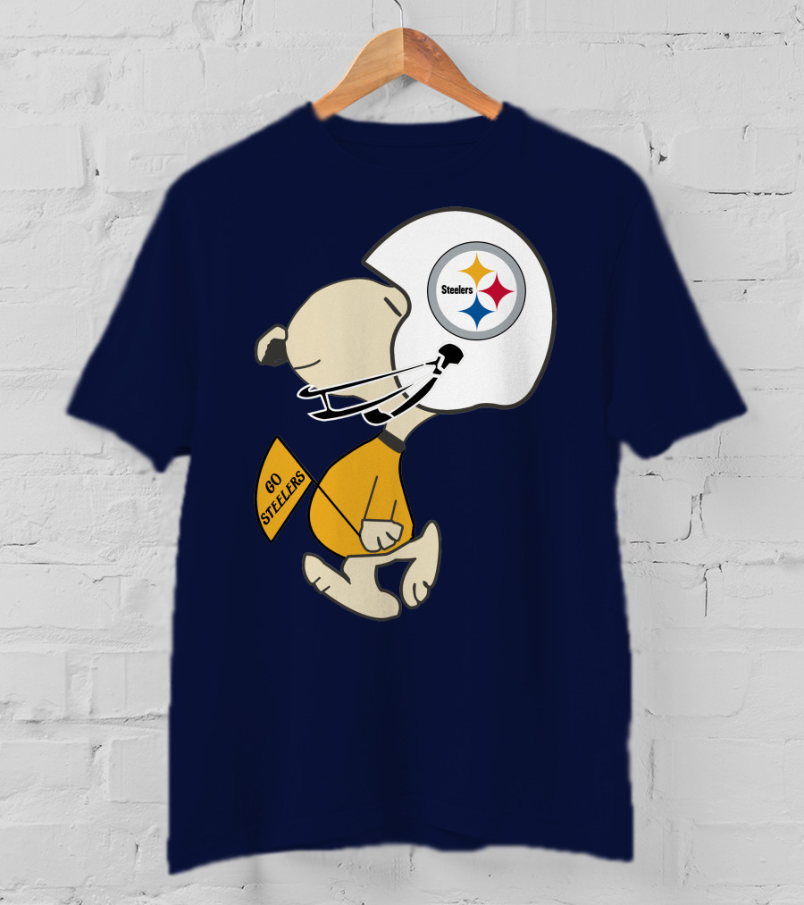 Steelers Football Helmet Go Steelers Fan T-Shirt