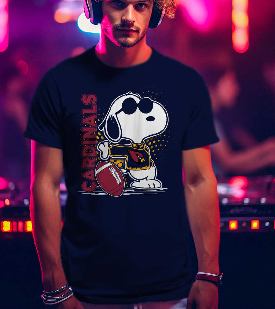 Cardinals Snoopy Arizona Football T-Shirt