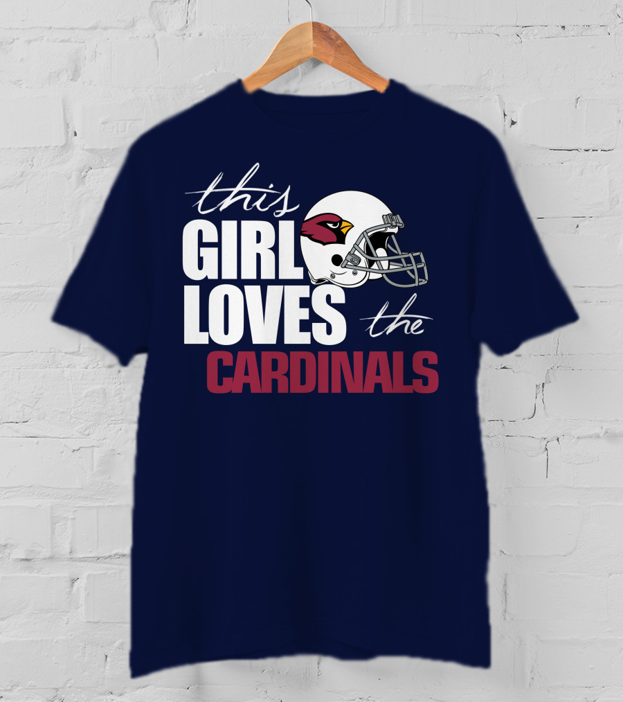 This Girl Loves The Arizona Cardinals Helmet T-Shirt