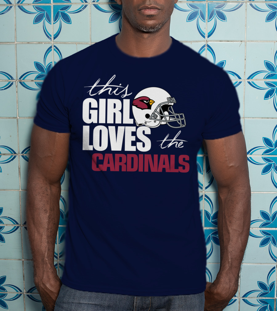 This Girl Loves The Arizona Cardinals Helmet T-Shirt