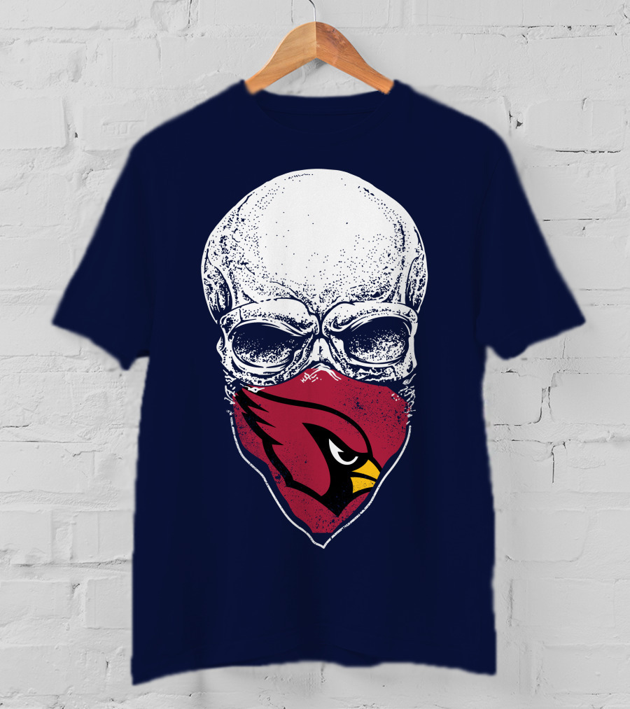 Arizona Cardinals Skull Mask T-Shirt