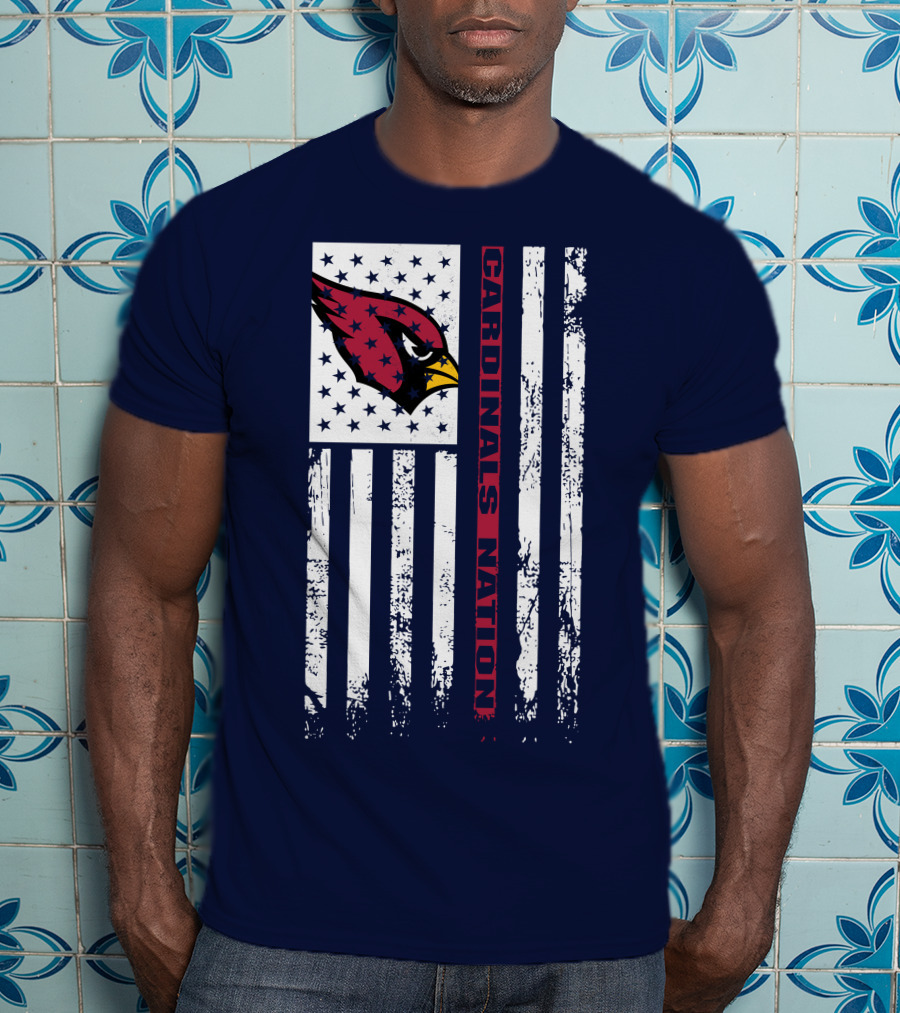 Arizona Cardinals Flag Cardinals Nation T-Shirt