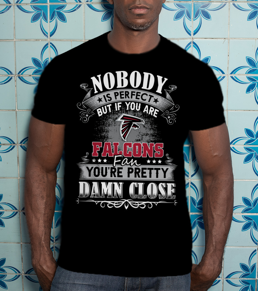 Nobody Is Perfect But If You Are Falcons Fan You're Pretty Damn Close T-Shirt