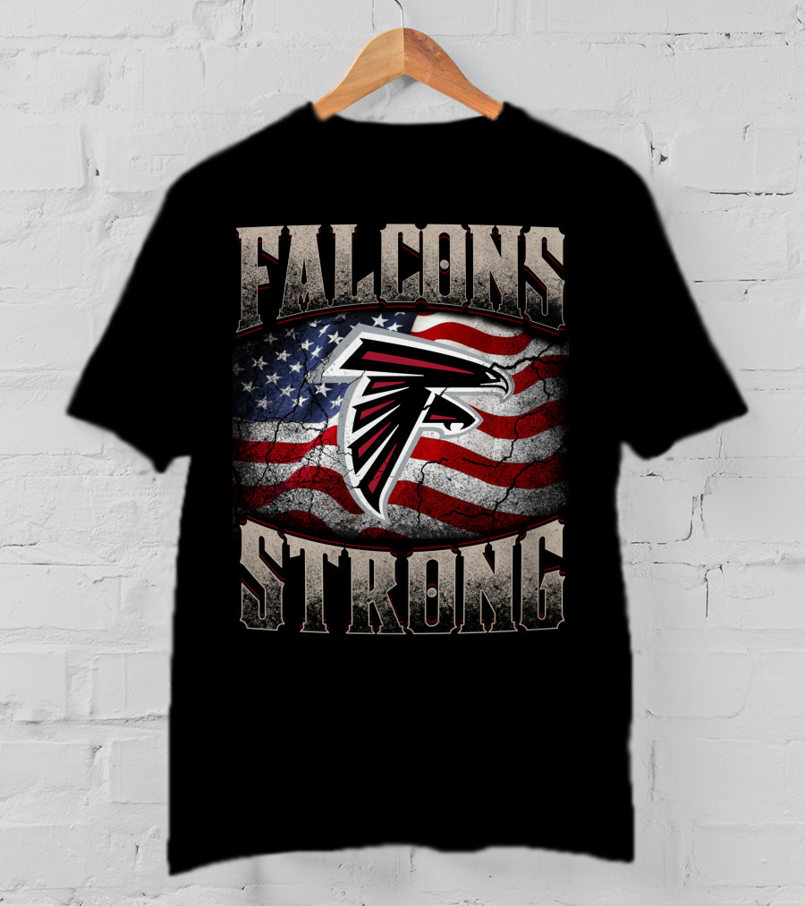Falcons Strong Atlanta Falcons American Flag T-Shirt