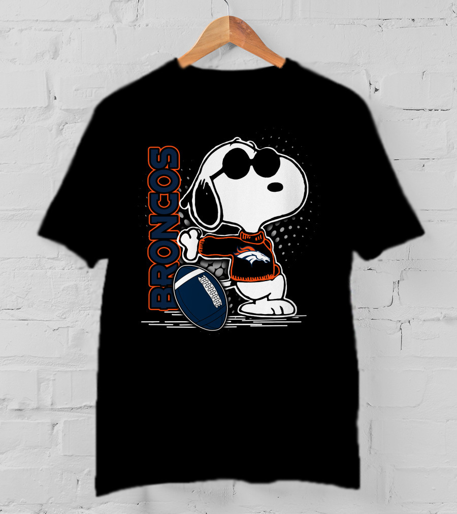 Broncos Snoopy Football T-Shirt