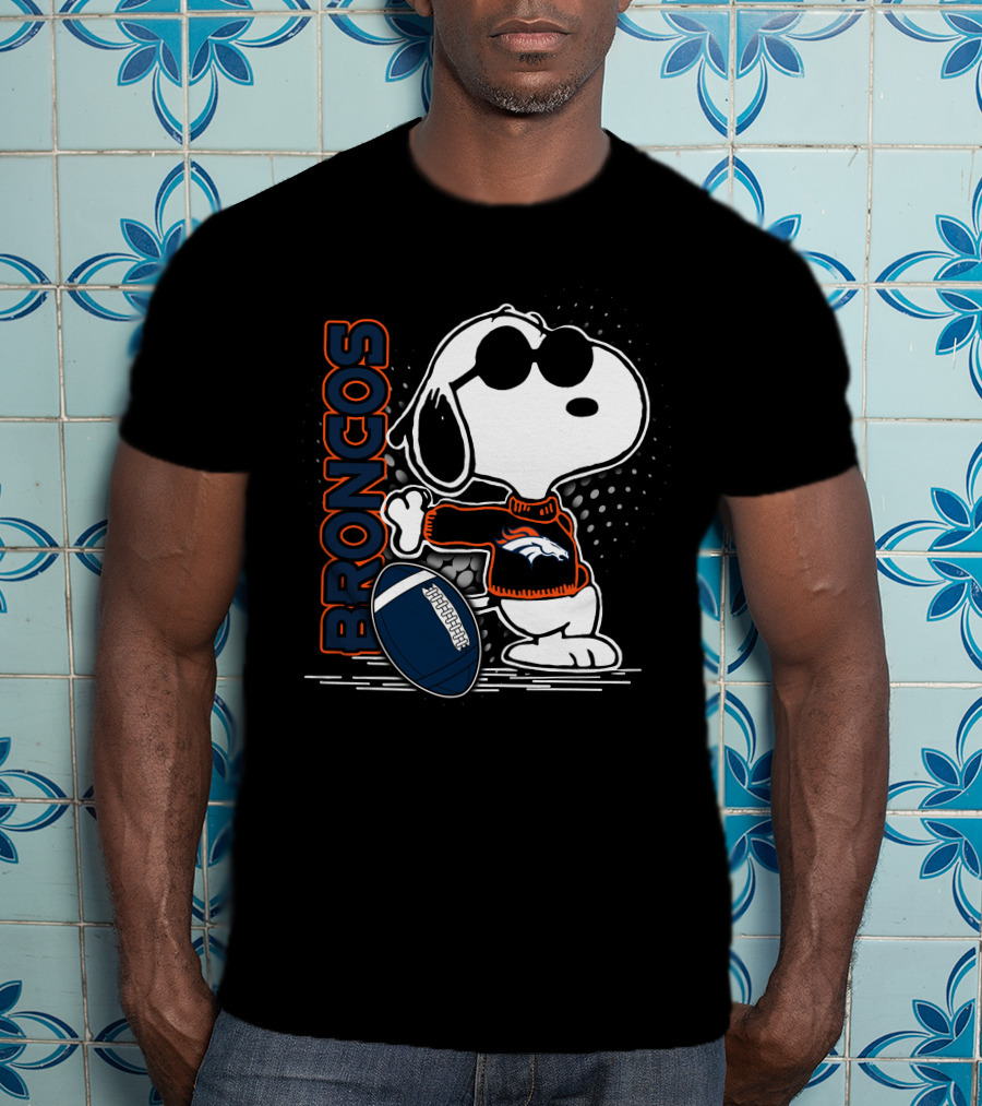 Broncos Snoopy Football T-Shirt