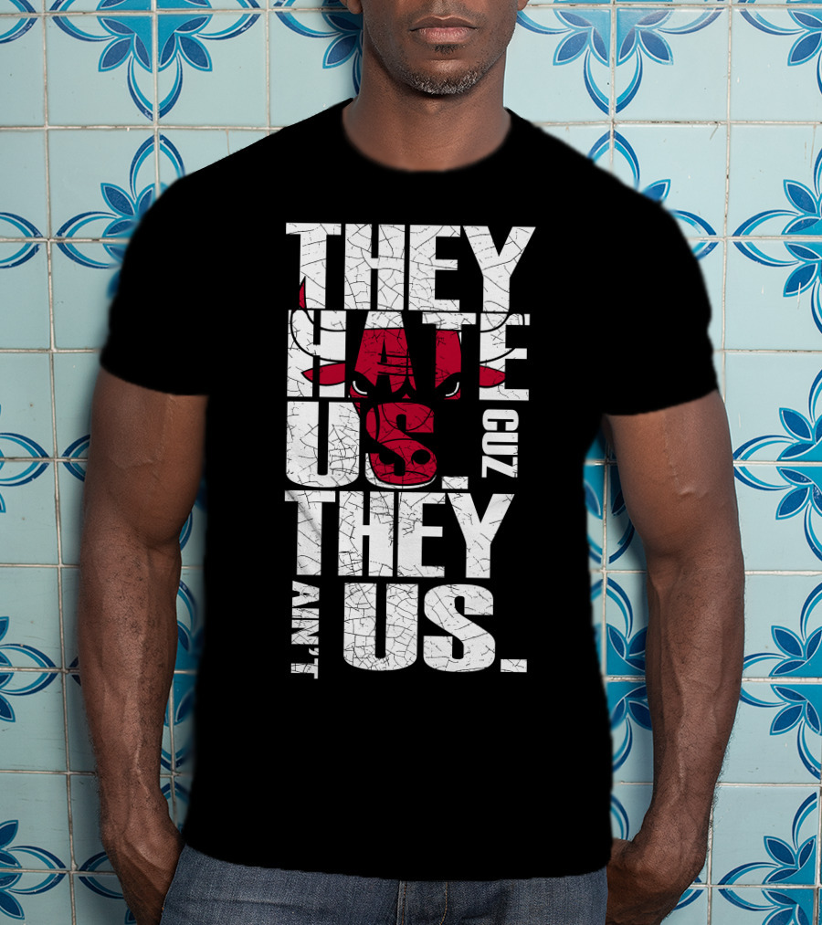 They Hate Us Cuz They Ain't Us Chicago Bulls T-Shirt