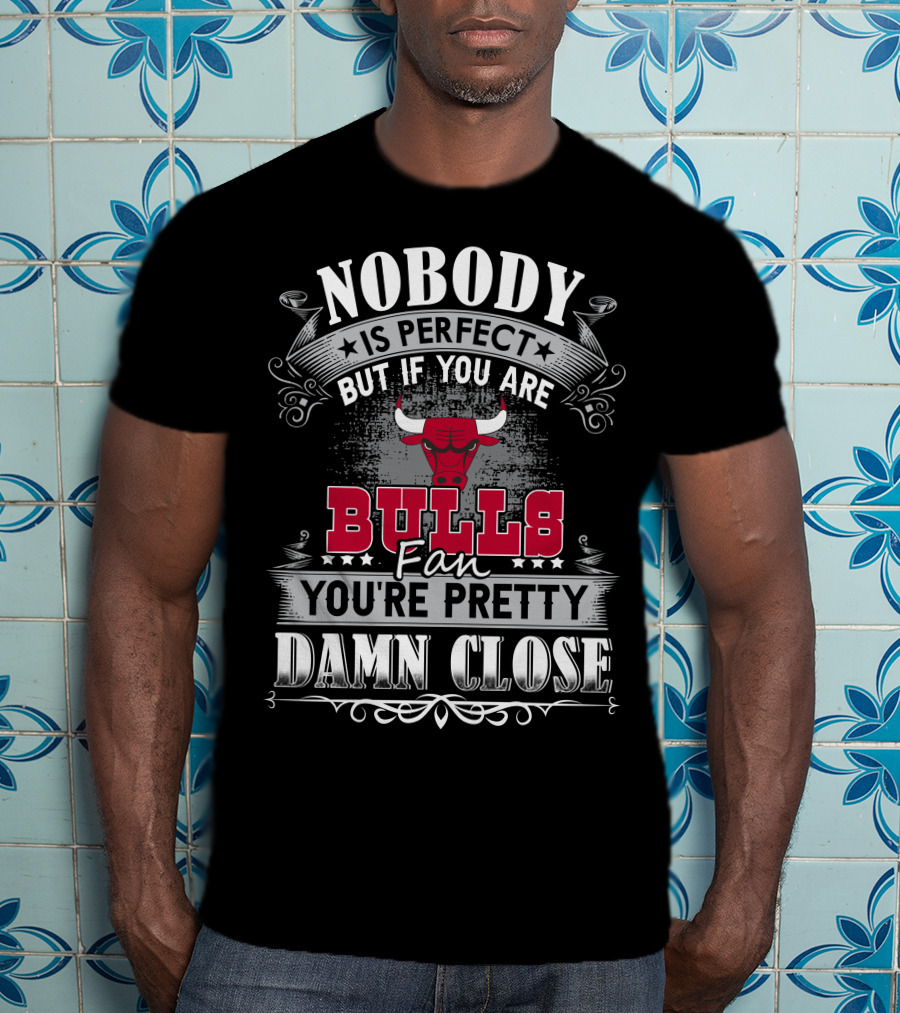 Nobody Is Perfect But If You Are Bulls Fan You’re Pretty Damn Close Chicago Bulls T-Shirt