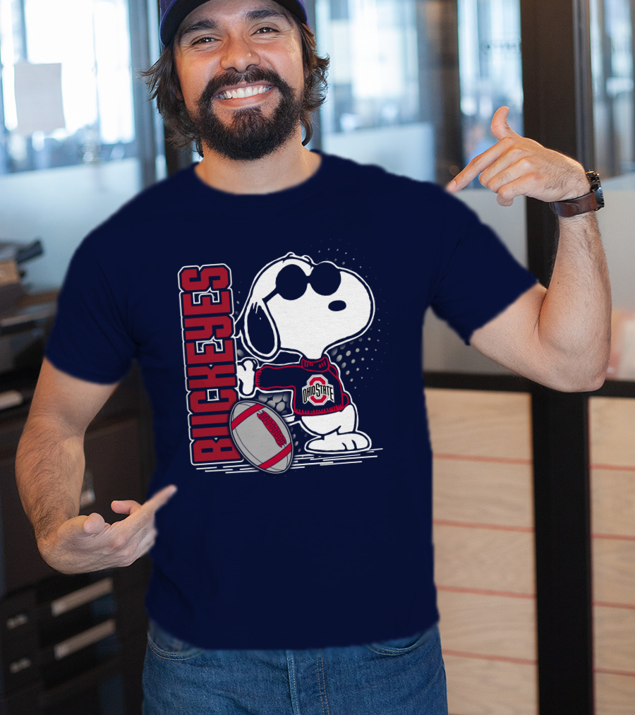 Buckeyes Ohio State Snoopy Football T-Shirt