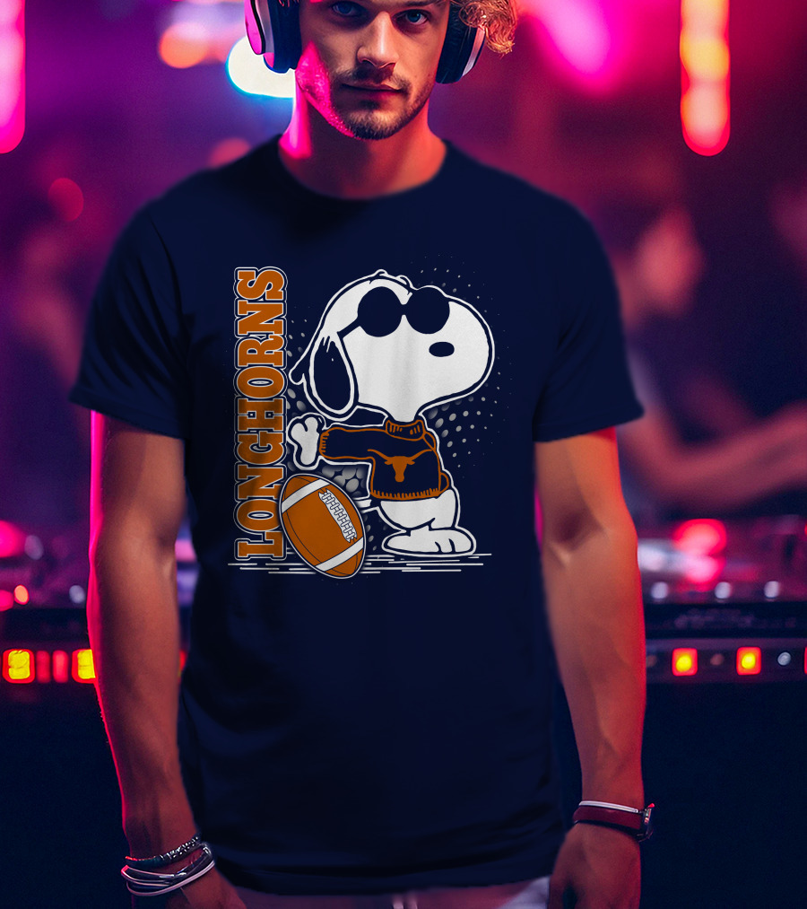 Longhorns Football Snoopy T-Shirt
