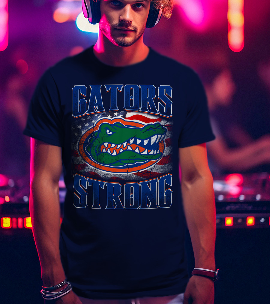Florida Gators Strong American Flag T-Shirt