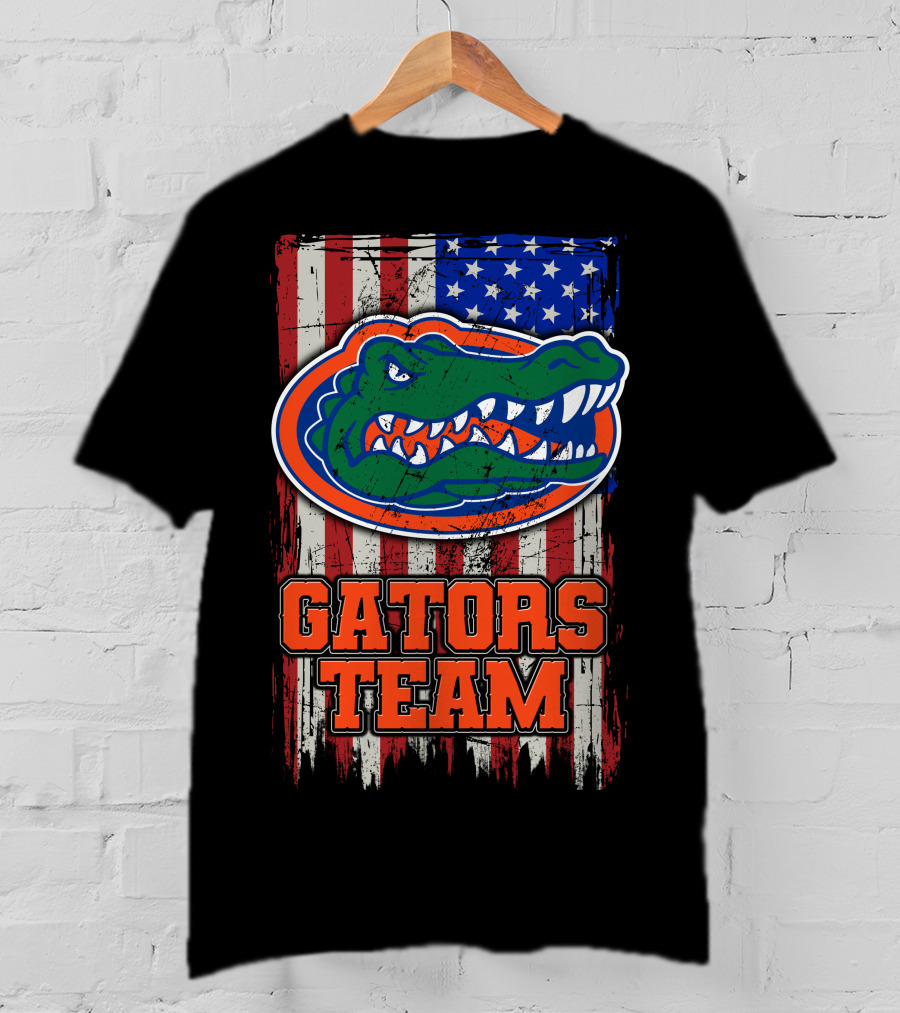 Gators Team Florida American Flag T-Shirt