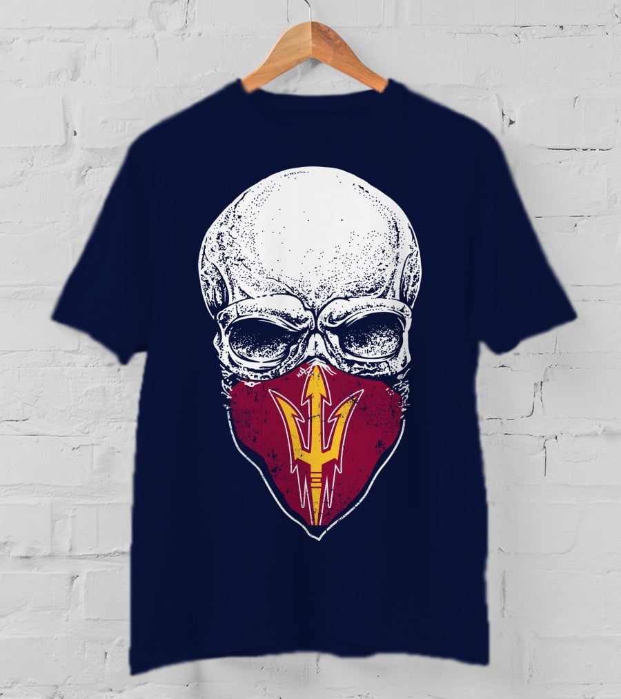 Arizona State Sun Devils Skull With Trident T-Shirt