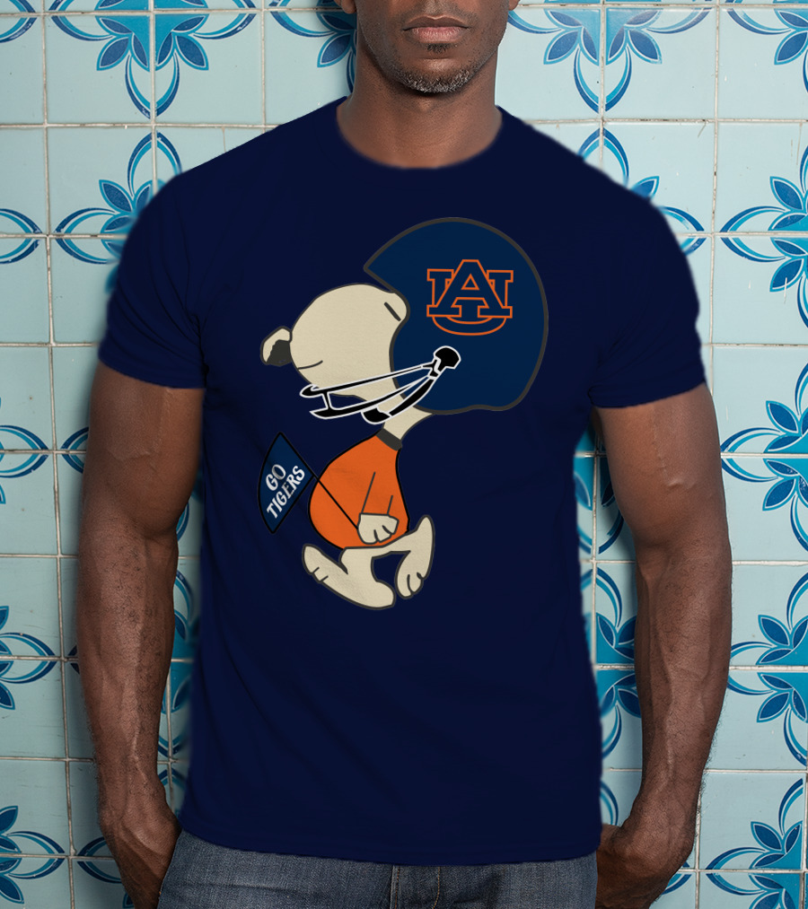 Go Tigers Auburn University Football Snoopy T-Shirt