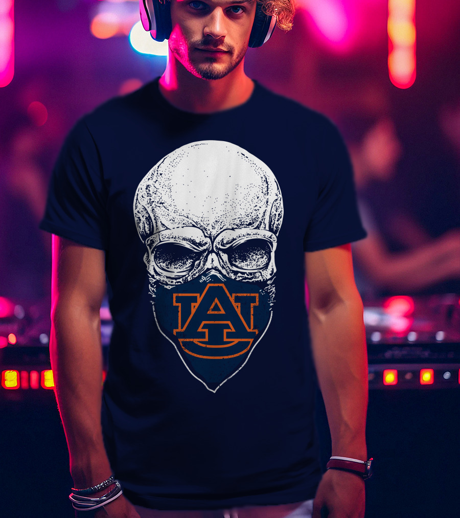 Auburn Tigers Skull T-Shirt