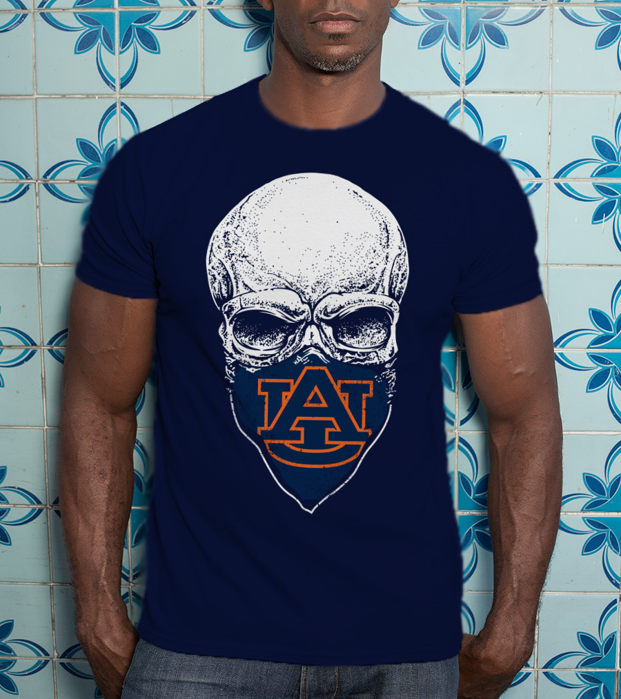 Auburn Tigers Skull T-Shirt