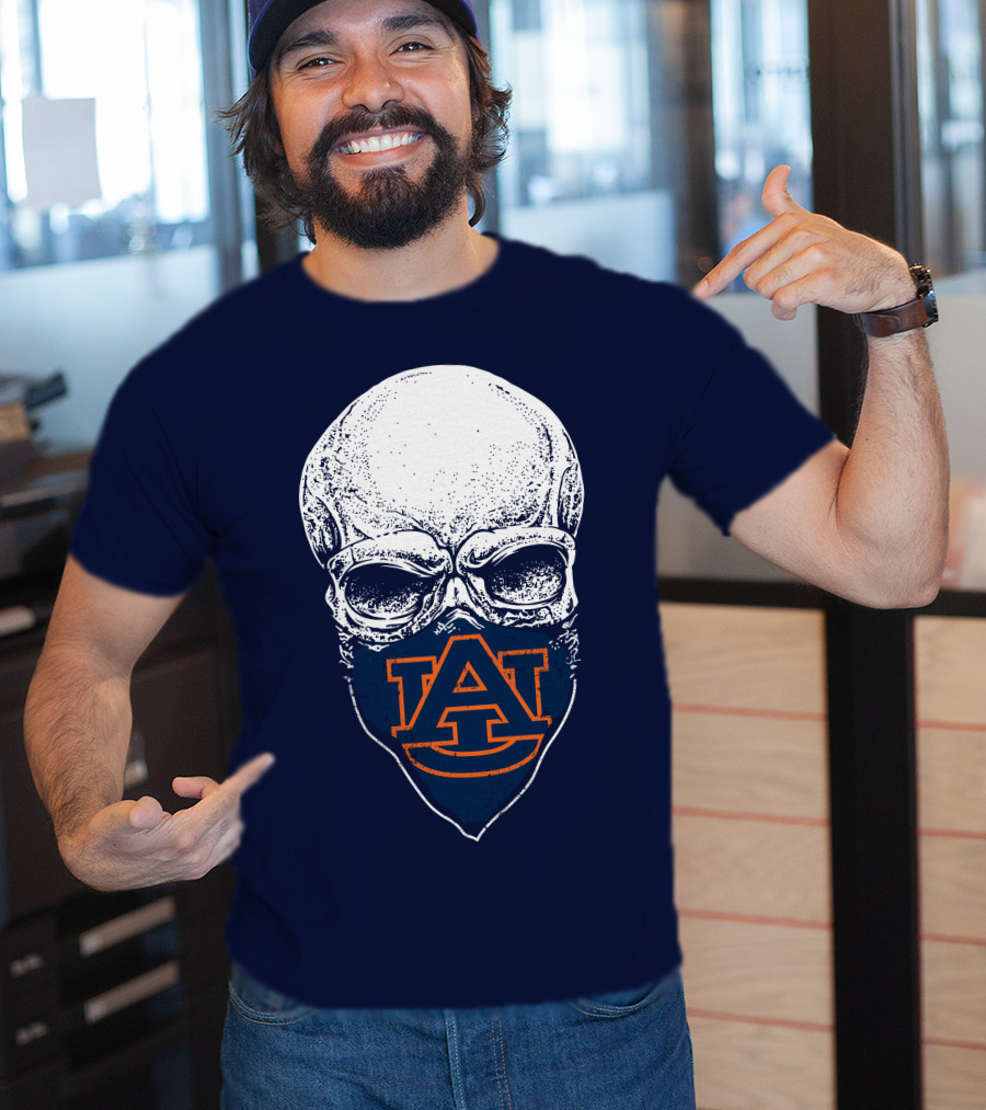Auburn Tigers Skull T-Shirt