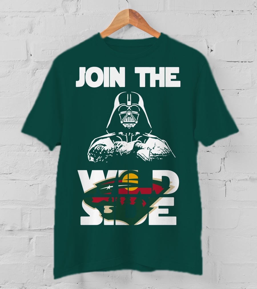 Join The Wild Side Minnesota Wild Darth Vader T-Shirt