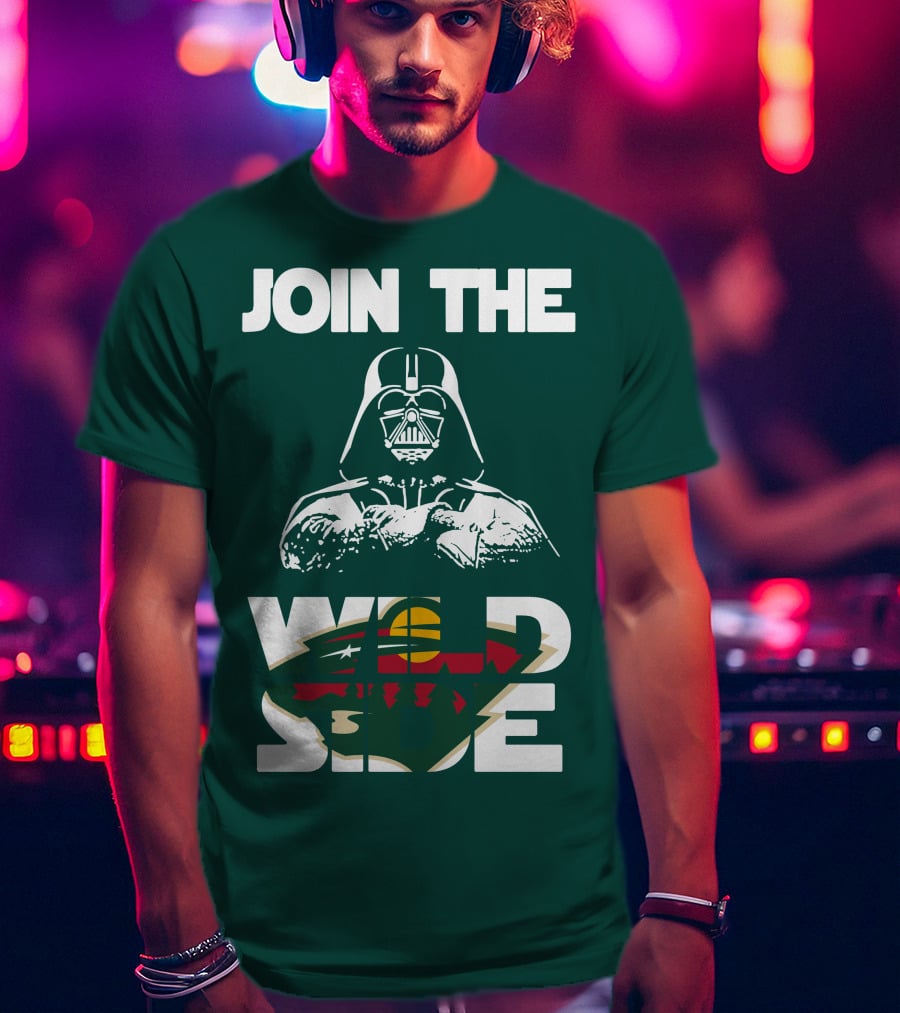 Join The Wild Side Minnesota Wild Darth Vader T-Shirt