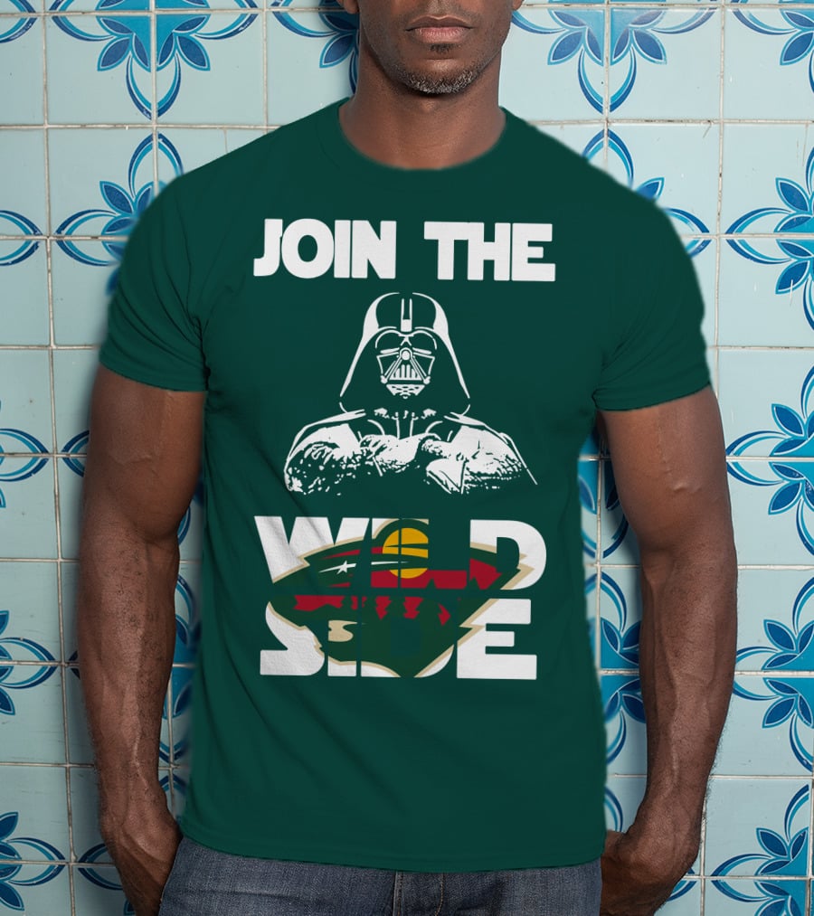 Join The Wild Side Minnesota Wild Darth Vader T-Shirt