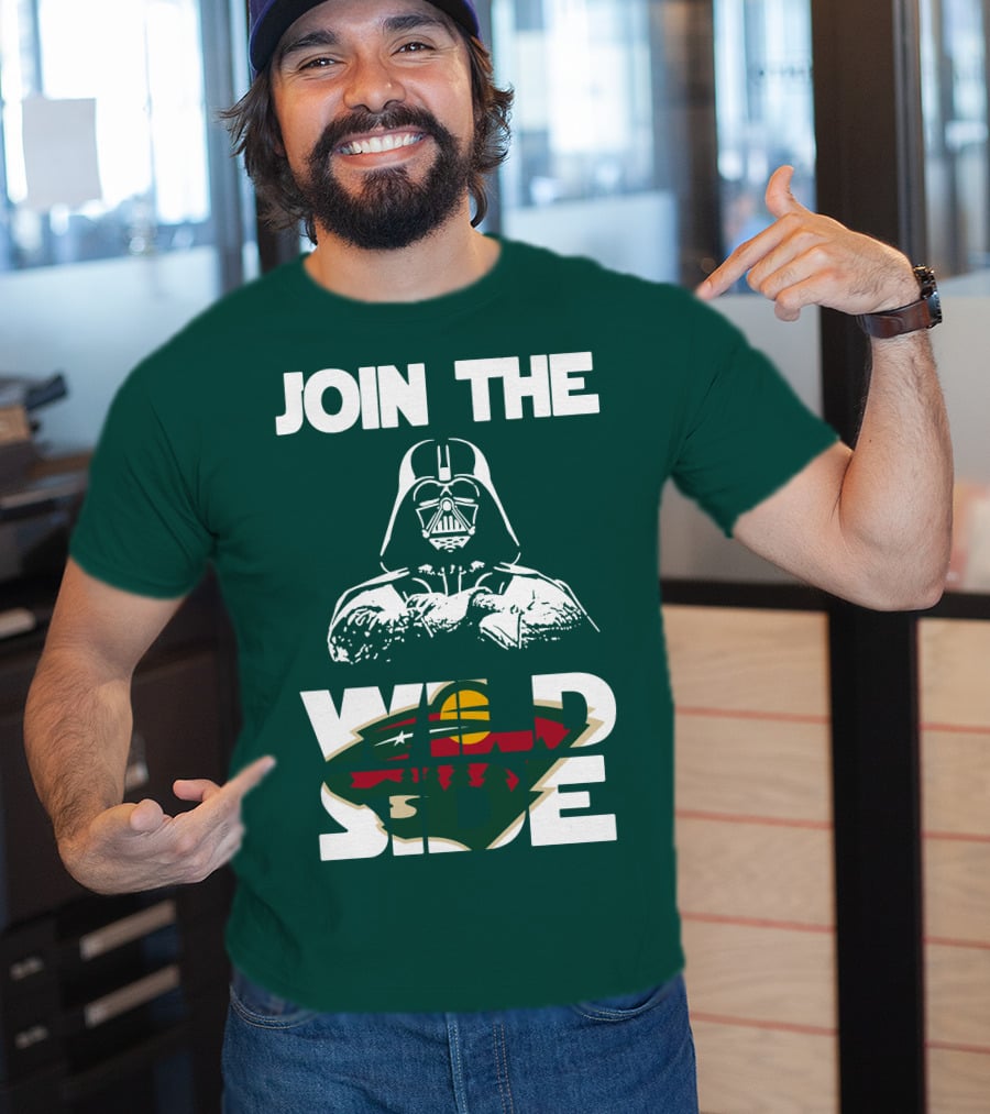 Join The Wild Side Minnesota Wild Darth Vader T-Shirt