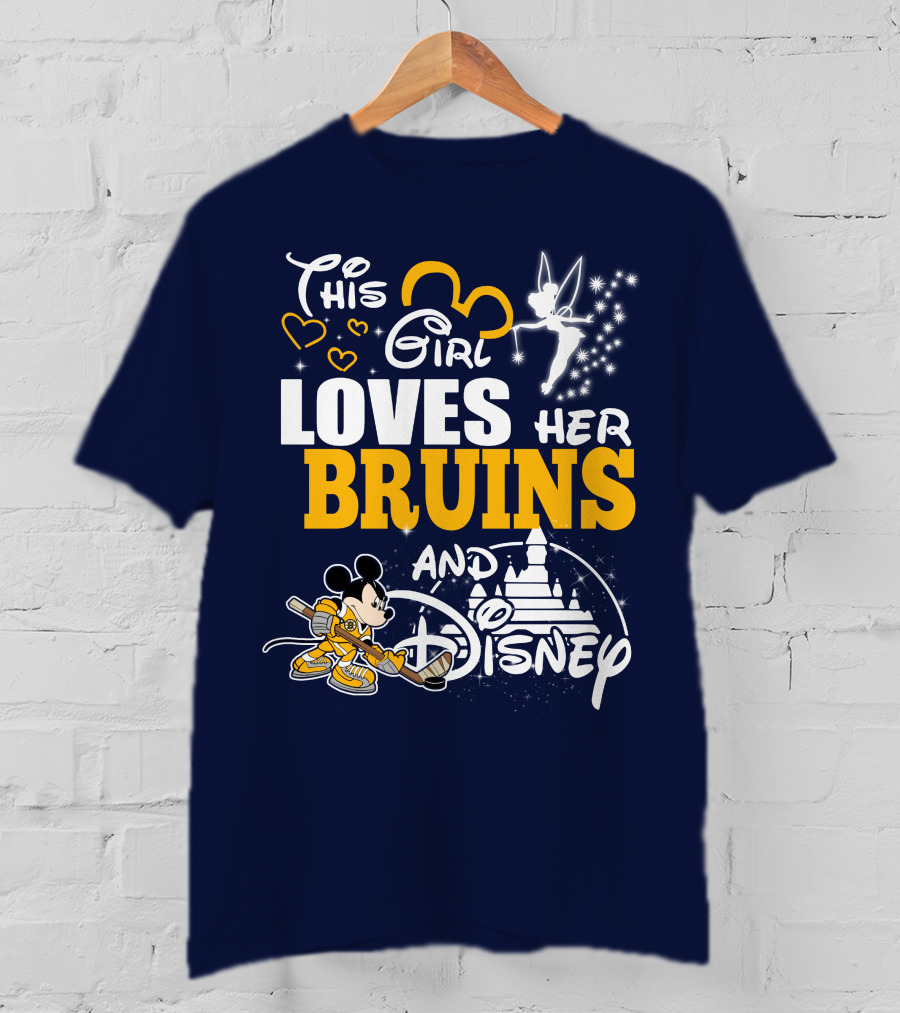 This Girl Loves Her Bruins And Disney T-Shirt
