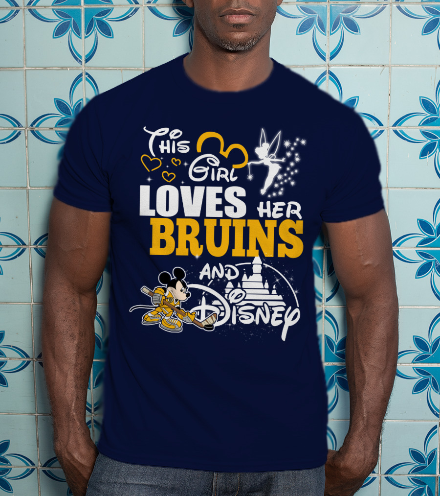 This Girl Loves Her Bruins And Disney T-Shirt