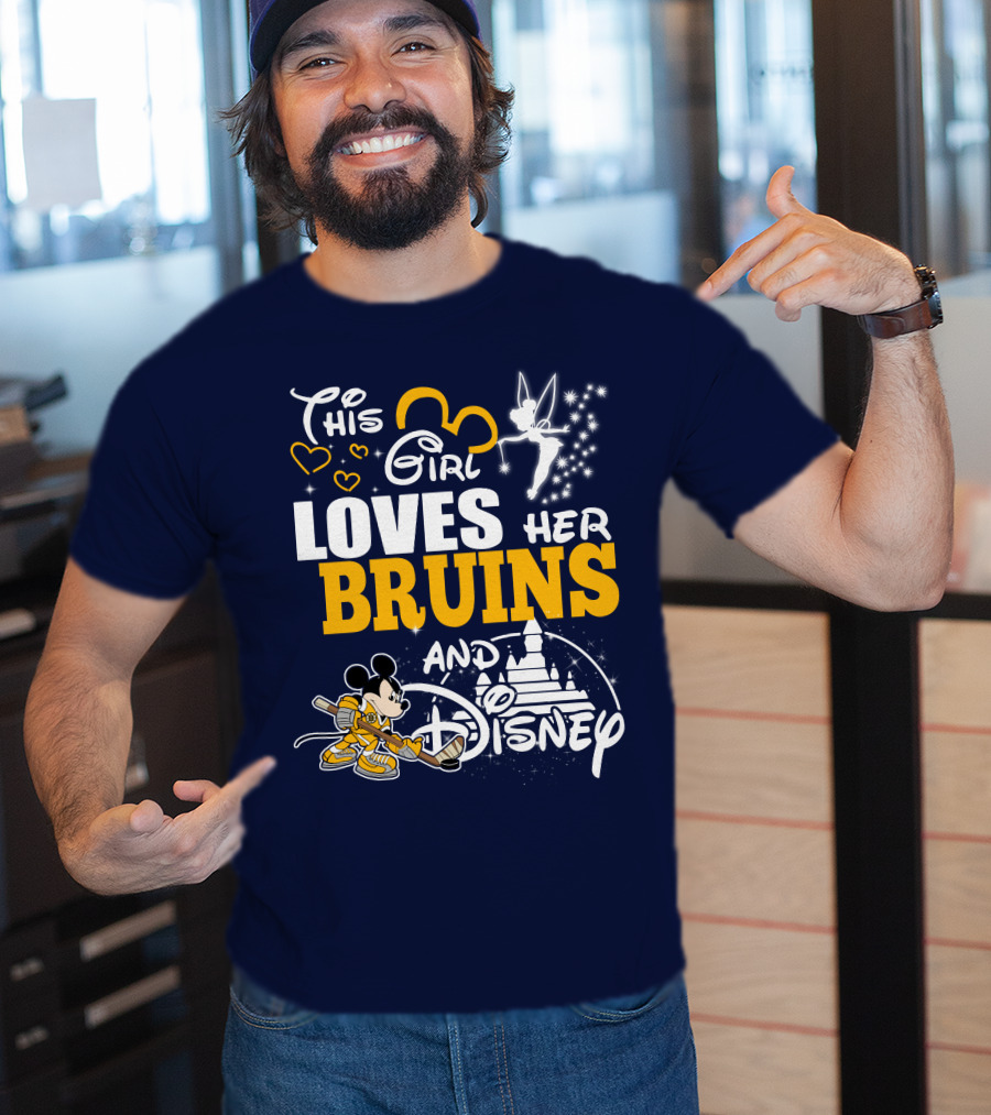 This Girl Loves Her Bruins And Disney T-Shirt
