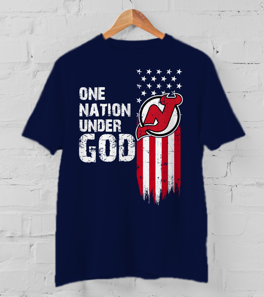 One Nation Under God New Jersey Devils T-Shirt