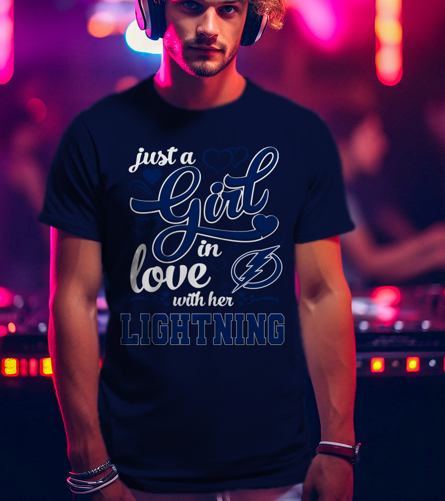 Just A Girl In Love With Her Tampa Bay Lightning T-Shirt