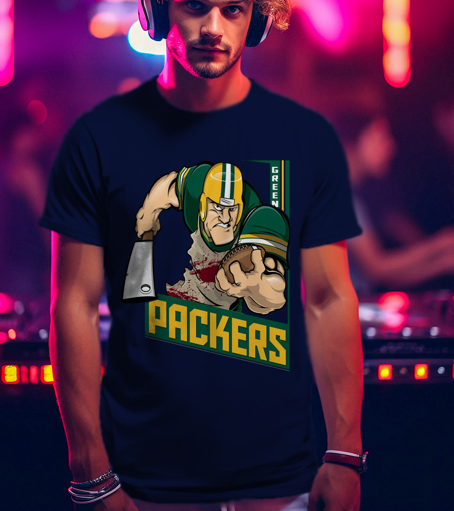 Green Bay Packers Tough Gridiron Warrior T-Shirt