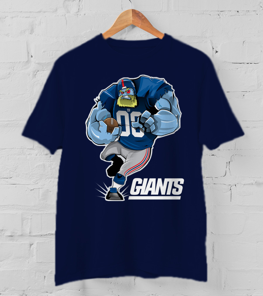 New York Giants Giants 98 Football Player Cartoon T-Shirt