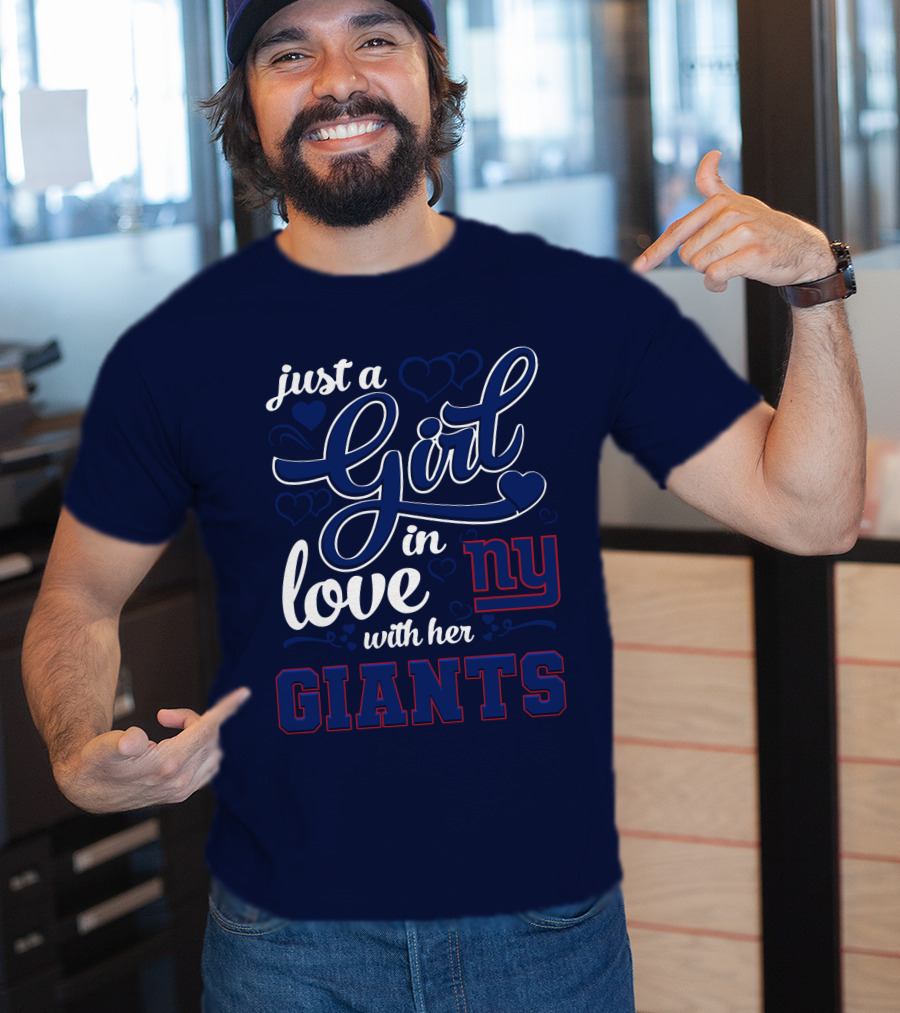 Just A Girl In Love With Her Ny Giants T-Shirt
