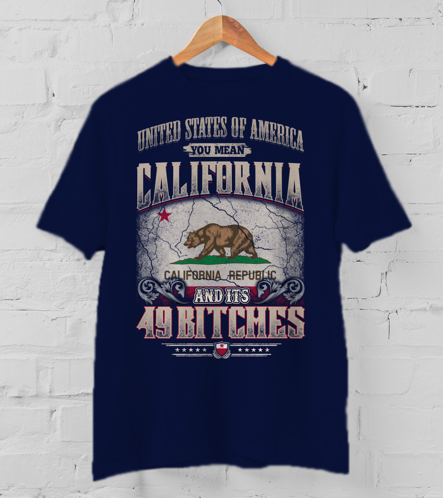 United States Of America You Mean California Republic And Its 49 Bitches T-Shirt
