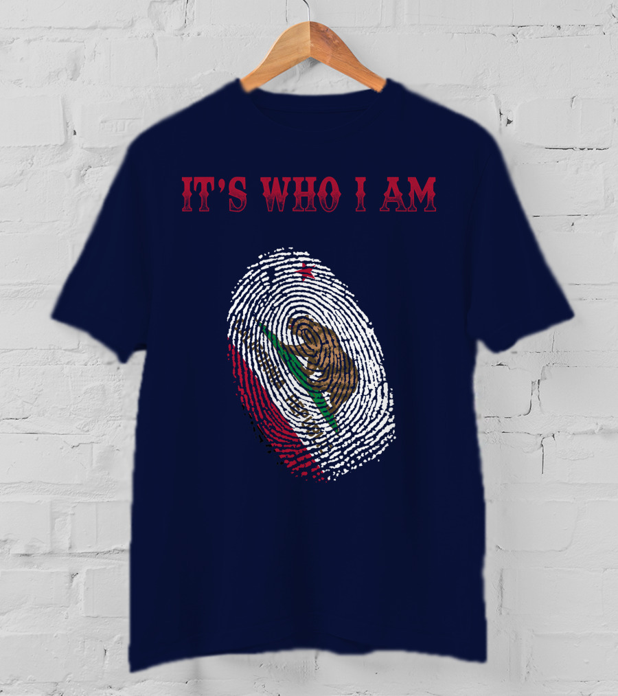 It's Who I Am Mexico Flag Fingerprint T-Shirt