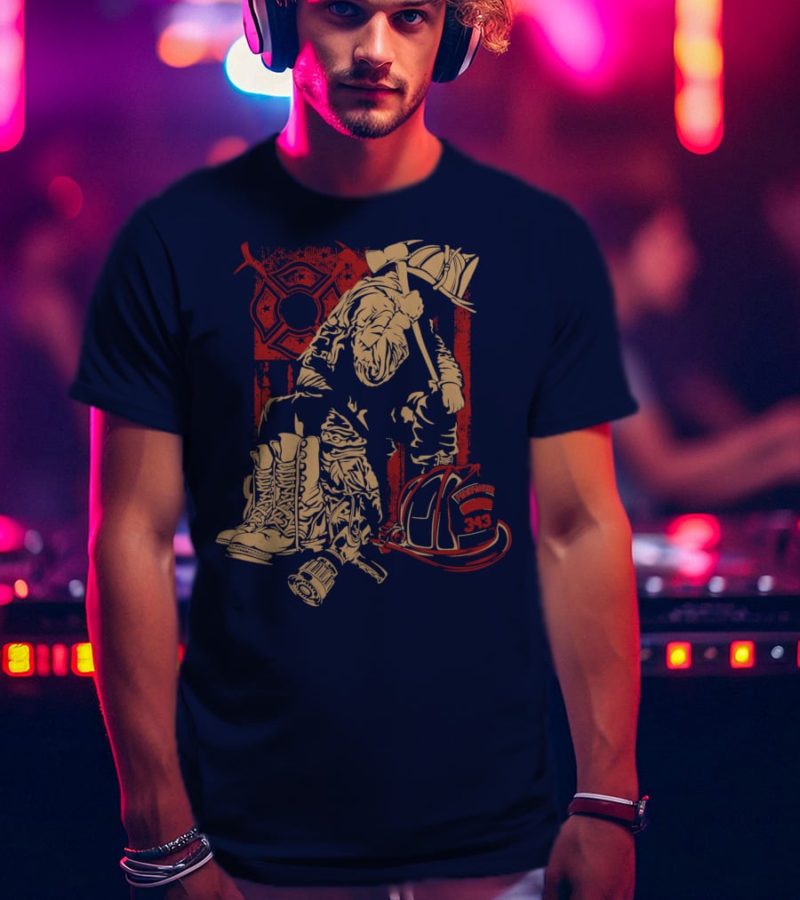 Firefighters Brotherhood Honor In Tradition And Valor 343 T-Shirt