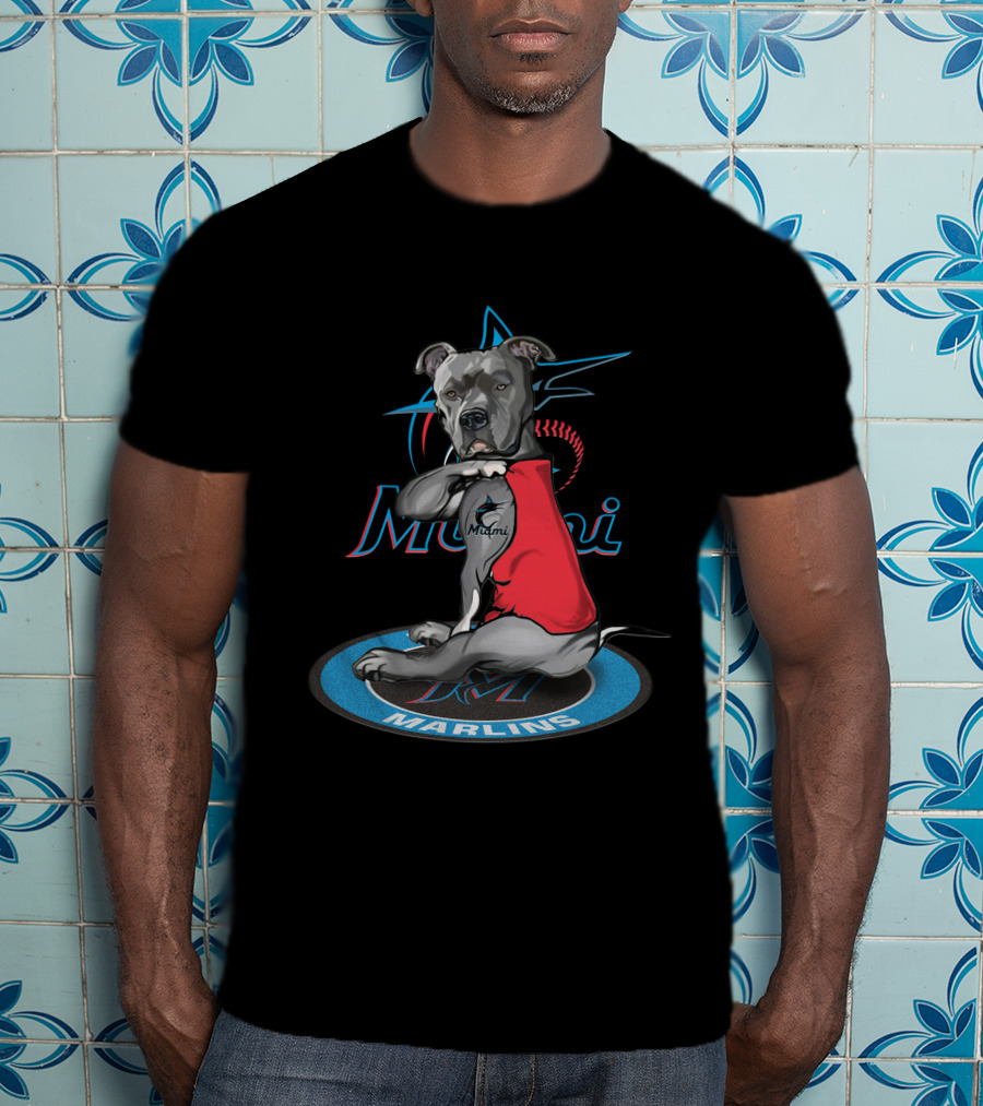 Miami Marlins Dog With M T-Shirt