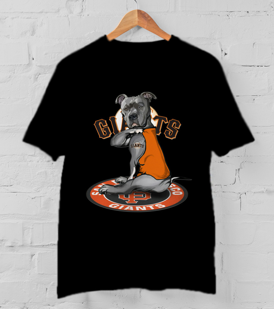 San Francisco Giants Dog With Jersey T-Shirt